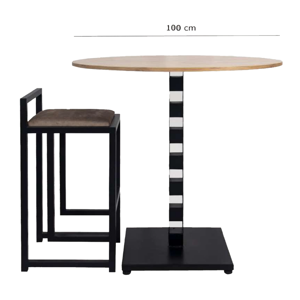 Steel Circular high Coffee table