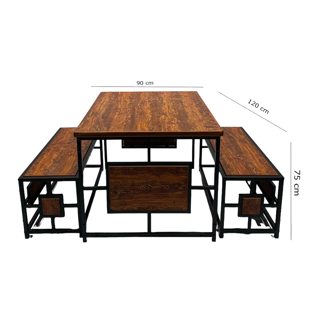 Steel Square Shaped Coffee Table