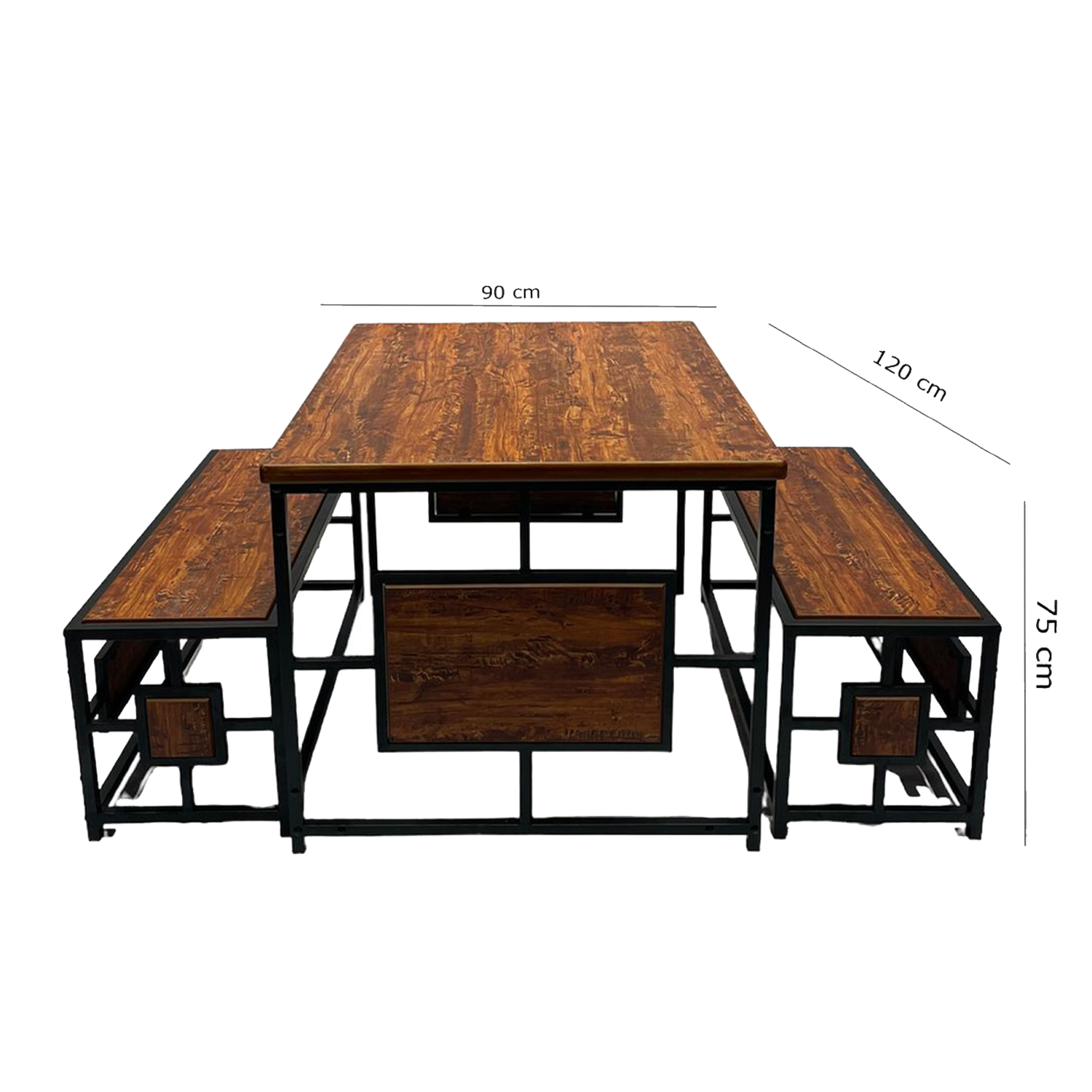 Steel Square Shaped Coffee Table