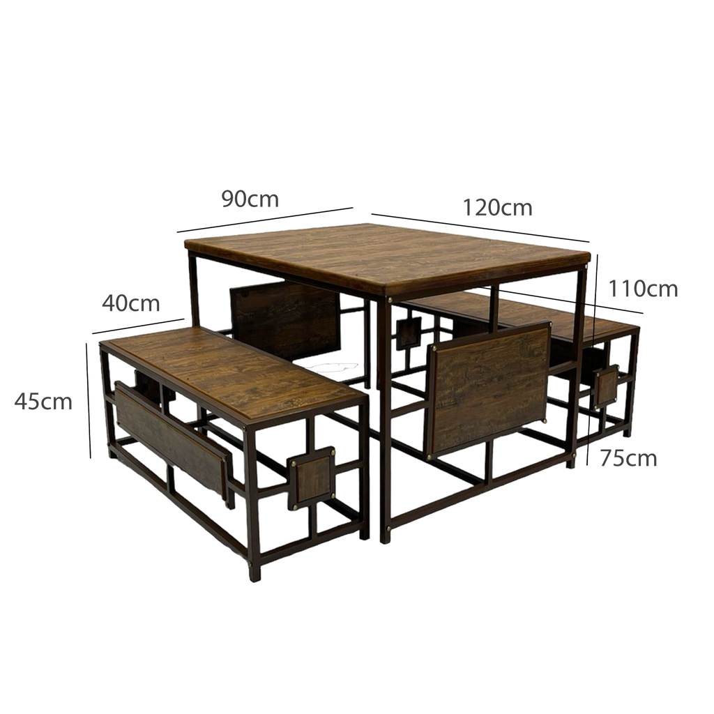 Steel Table With Chairs