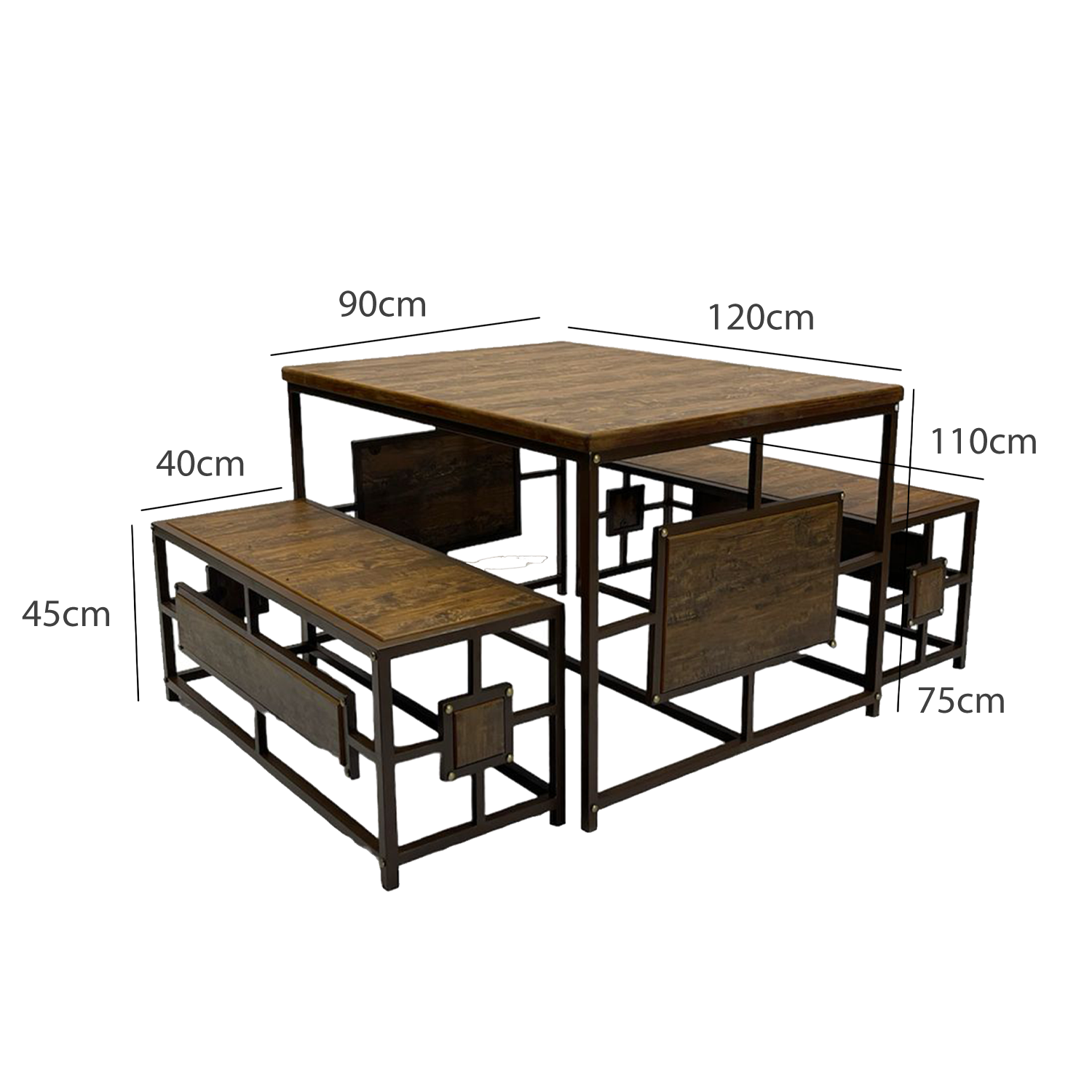 Steel Table With Chairs