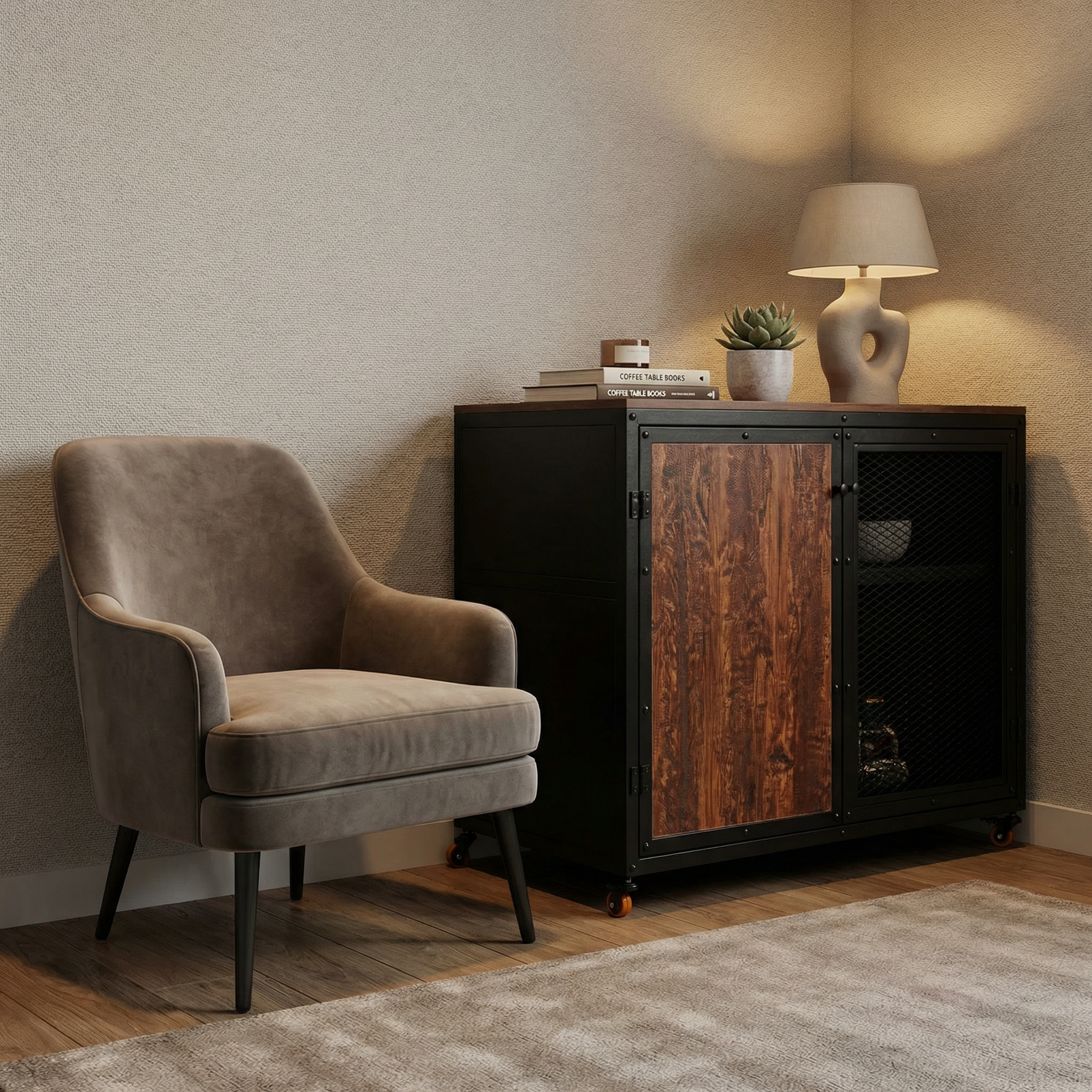 Steel storage cabinet