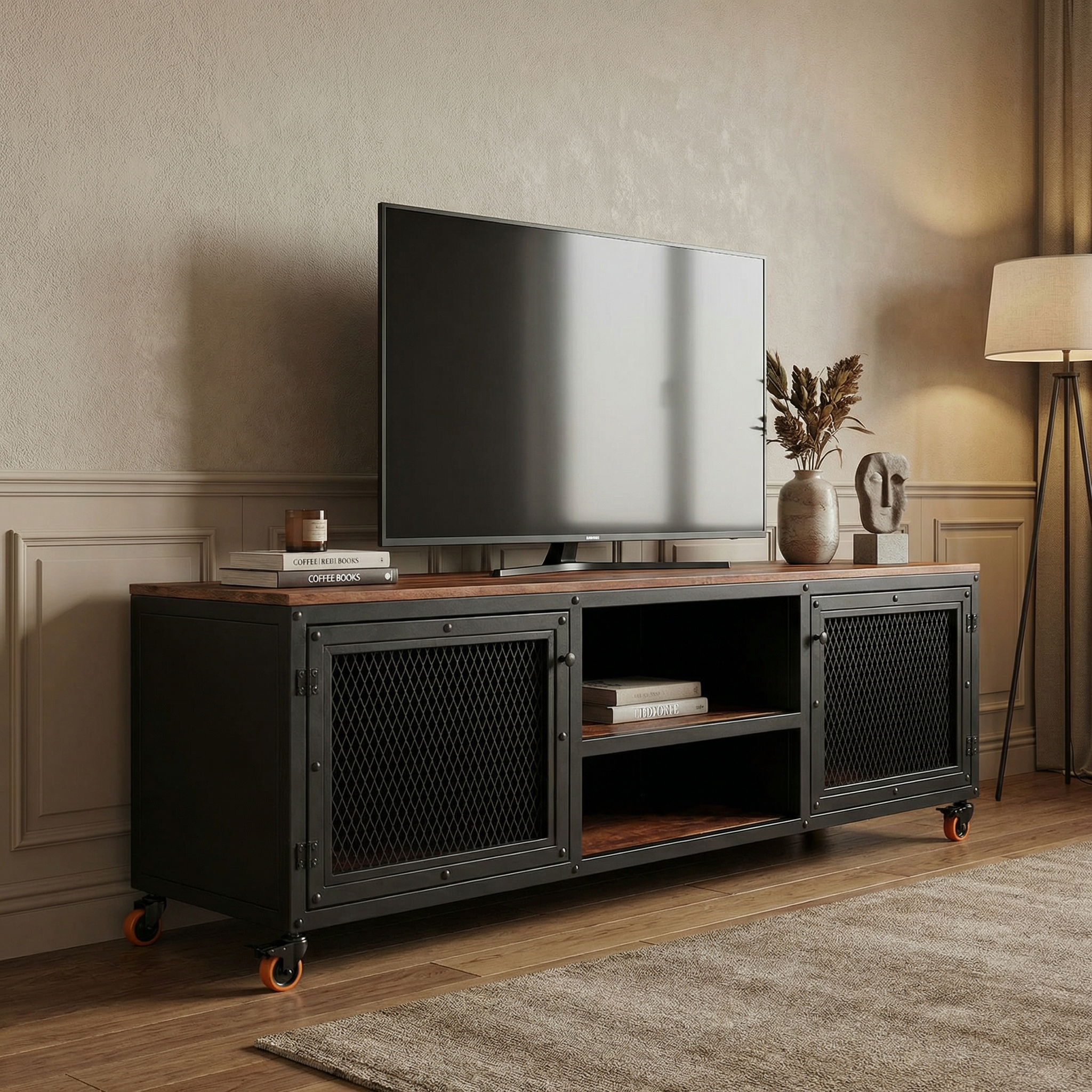 Steel TV. Unit