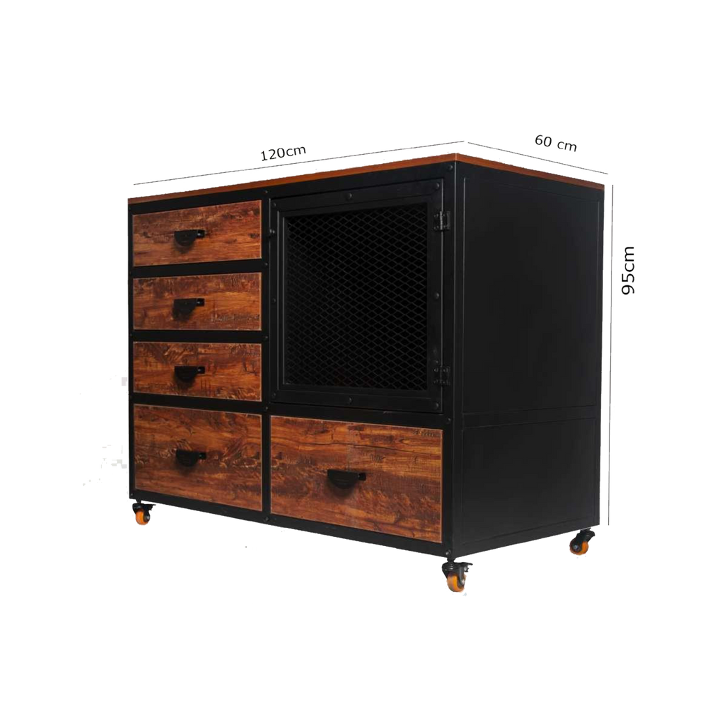 Steel storage cabinet